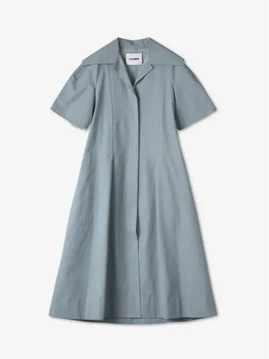 Flare Long Dress Light Blue - JIL SANDER - BALAAN 1