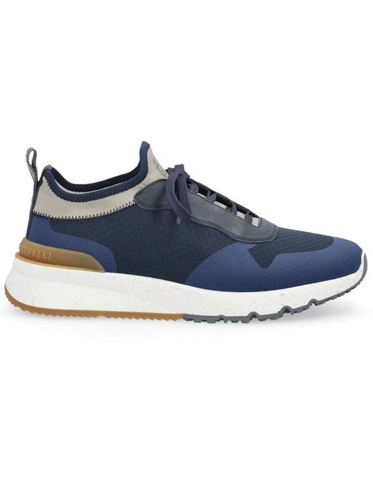 Color-Block Stretch Low-Top Sneakers - BRUNELLO CUCINELLI - BALAAN 1