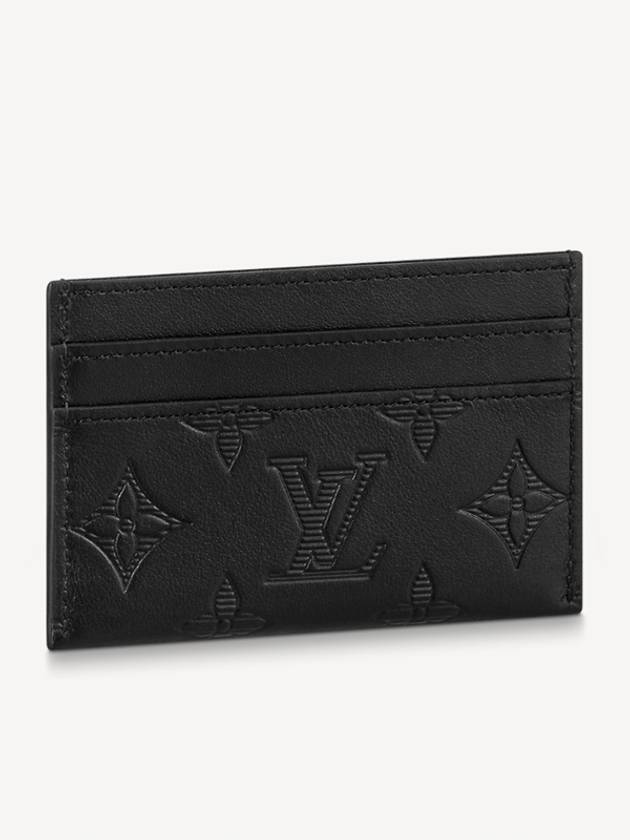 Monogram Double Card Wallet Black - LOUIS VUITTON - BALAAN 2