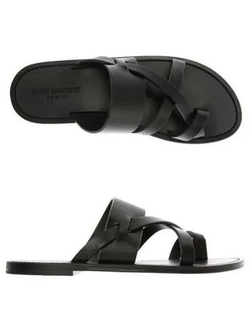 Saint Laurent Culver Flat Mule Sandals 271737 - SAINT LAURENT - BALAAN 1