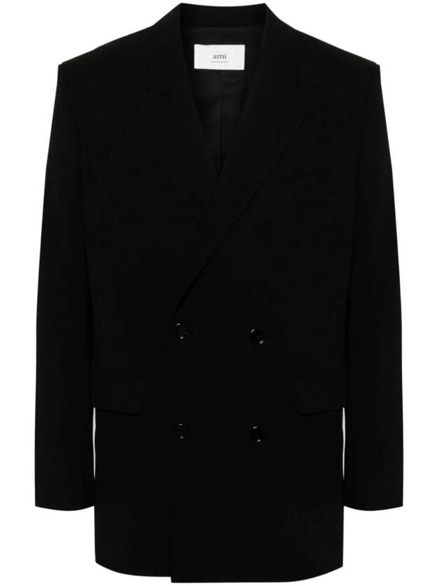 double breasted virgin wool blazer HBV313WV0039001 - AMI - BALAAN 1