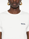 Boxy Micro Logo Short Sleeve T-Shirt White - A.P.C. - BALAAN 4