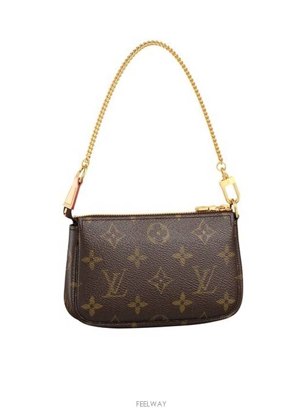 Monogram Mini Pochette Shoulder Bag Brown - LOUIS VUITTON - BALAAN 4