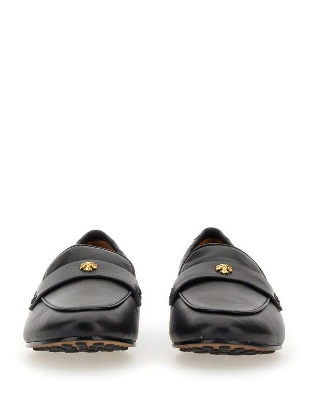 Ballet Double T Napa Leather Loafers Black - TORY BURCH - BALAAN 5