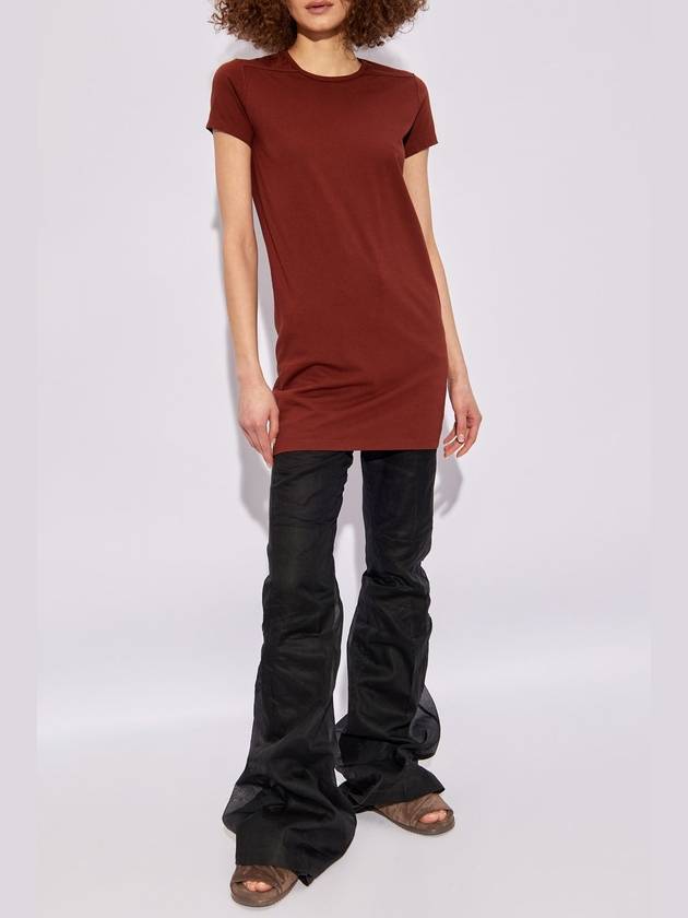 Rick Owens ‘Level’ Long T-shirt, Women's, Burgundy - RICK OWENS - BALAAN 2