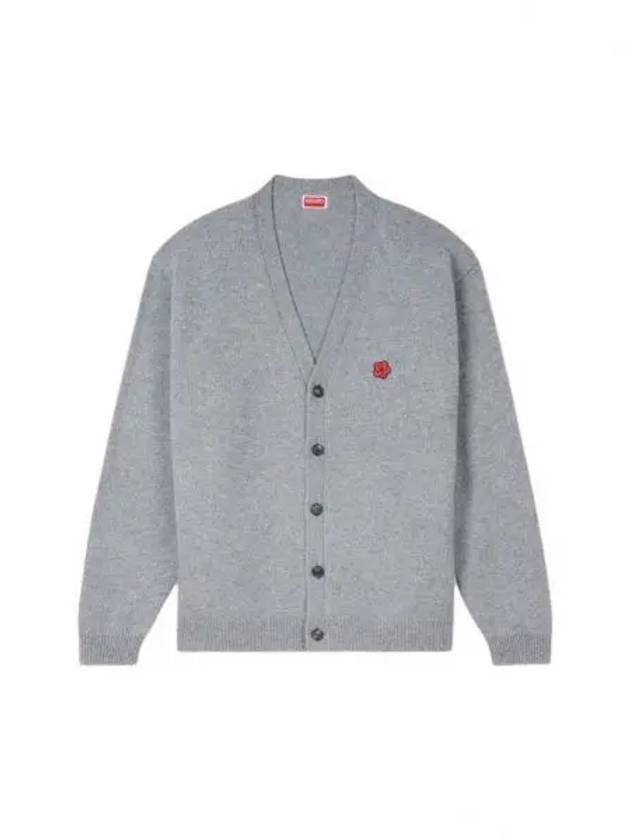 Boke Flower Embroidery Cardigan Grey - KENZO - BALAAN 2