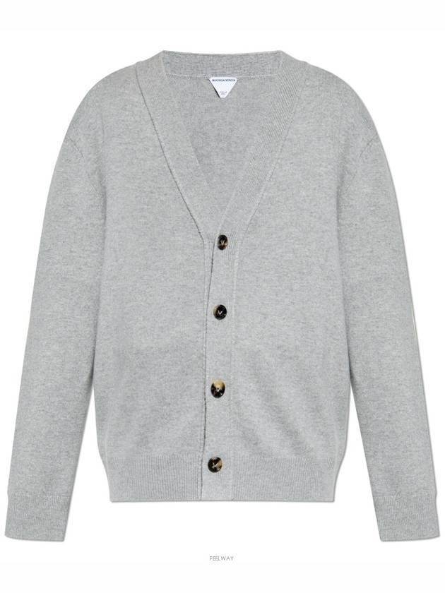 Classic Cashmere Cardigan Grey - BOTTEGA VENETA - BALAAN 6