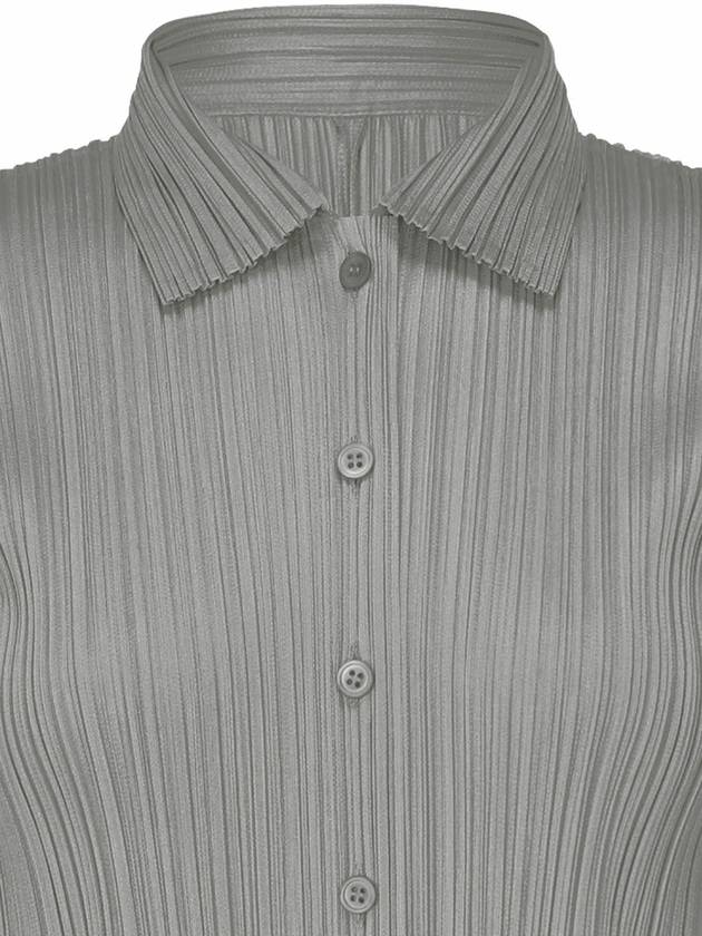 Pleated please basic long sleeve shirt - ISSEY MIYAKE - BALAAN 4