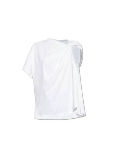 asymmetric knot detail t-shirt 752490QLACU - ALEXANDER MCQUEEN - BALAAN 2