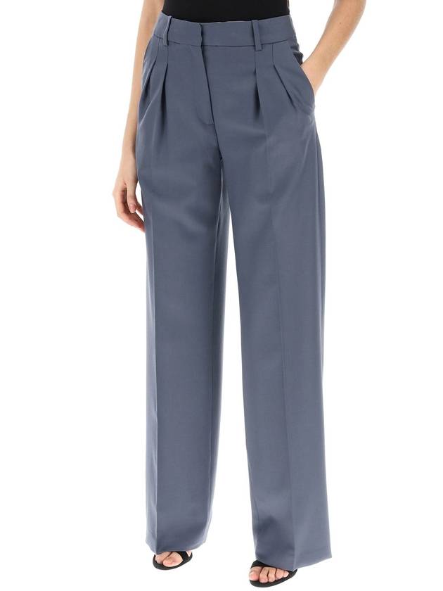 sbiru double pleat trousers - LOULOU STUDIO - BALAAN 4