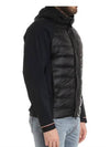 Men's Gardon Techno Sleeve Short Padded Jacket Black - MONCLER - BALAAN.