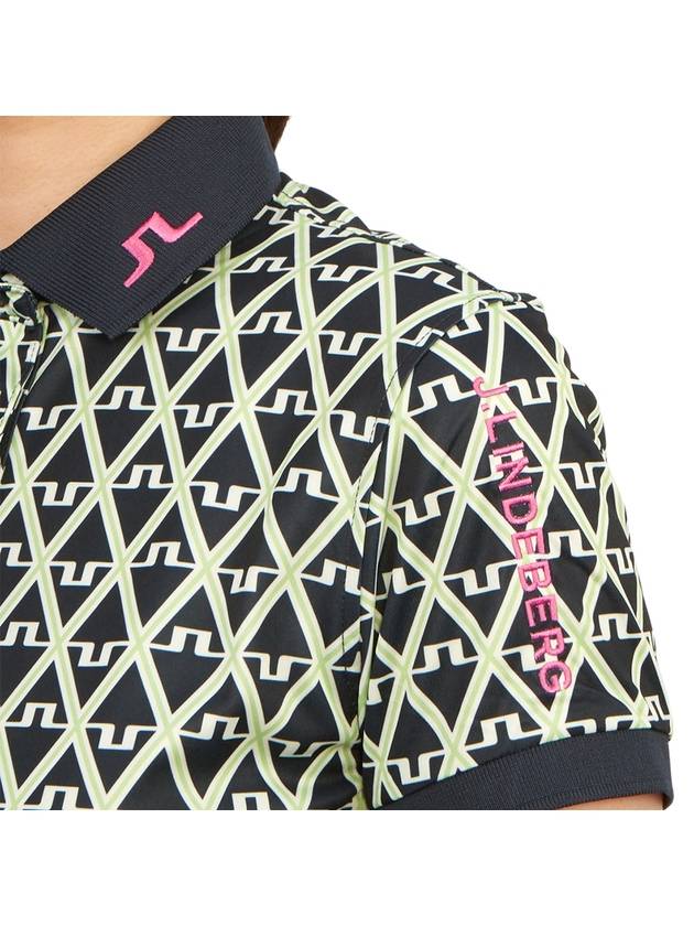 Golf Tour Tech Print Polo GWJT09007 O500 Women's Tour Tech Print Polo - J.LINDEBERG - BALAAN 8