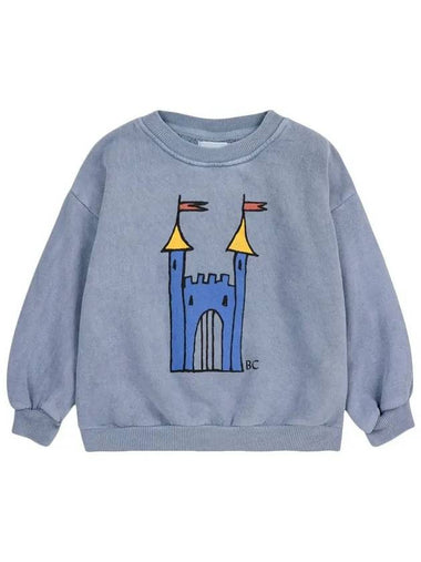 Kids Logo Graphic Sweatshirt Blue B224AC036 031 - BOBO CHOSES - BALAAN 1