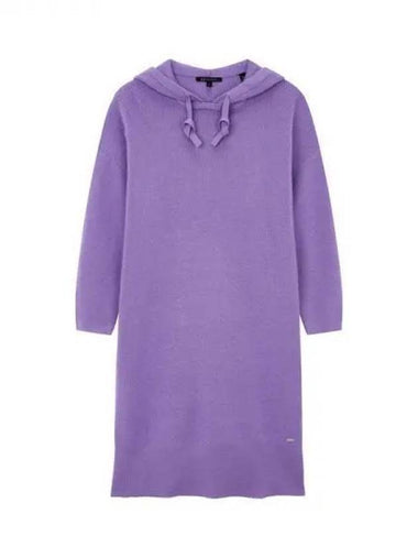 Women s ribbed hooded knit dress purple 271721 - ARMANI EXCHANGE - BALAAN 1