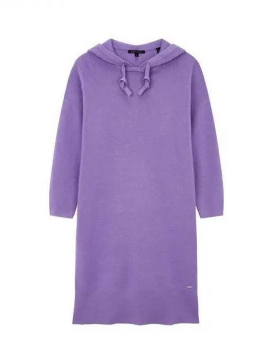 Women s ribbed hooded knit dress purple 271721 - ARMANI EXCHANGE - BALAAN 1