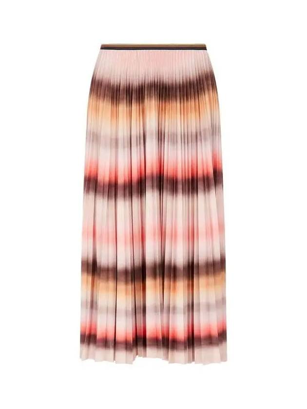 Women s Striped Pattern Pleated Skirt Multi 271076 - PAUL SMITH - BALAAN 1