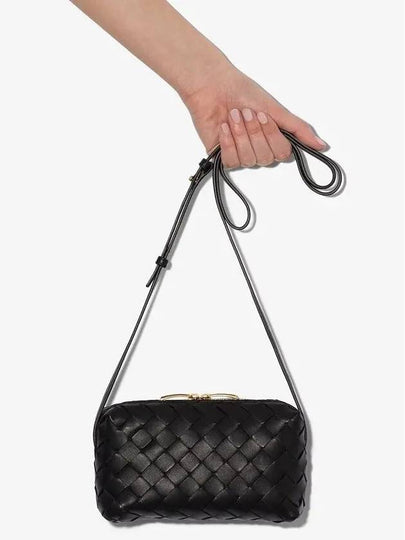 Intrecciato Mini Cross Bag Black - BOTTEGA VENETA - BALAAN 2