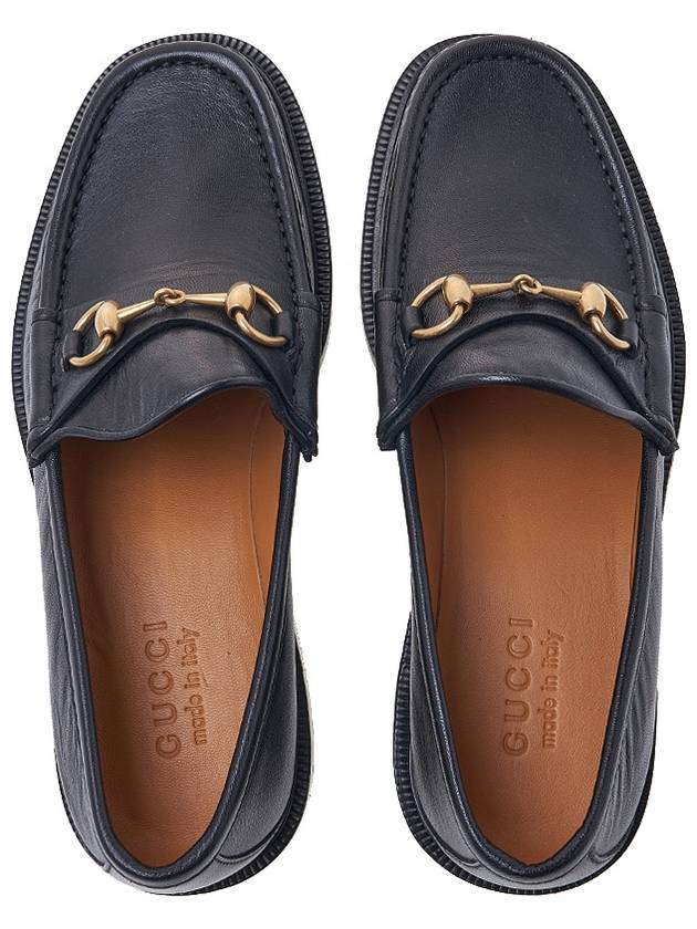 Men's Horsebit Square Loafer Black - GUCCI - BALAAN 7