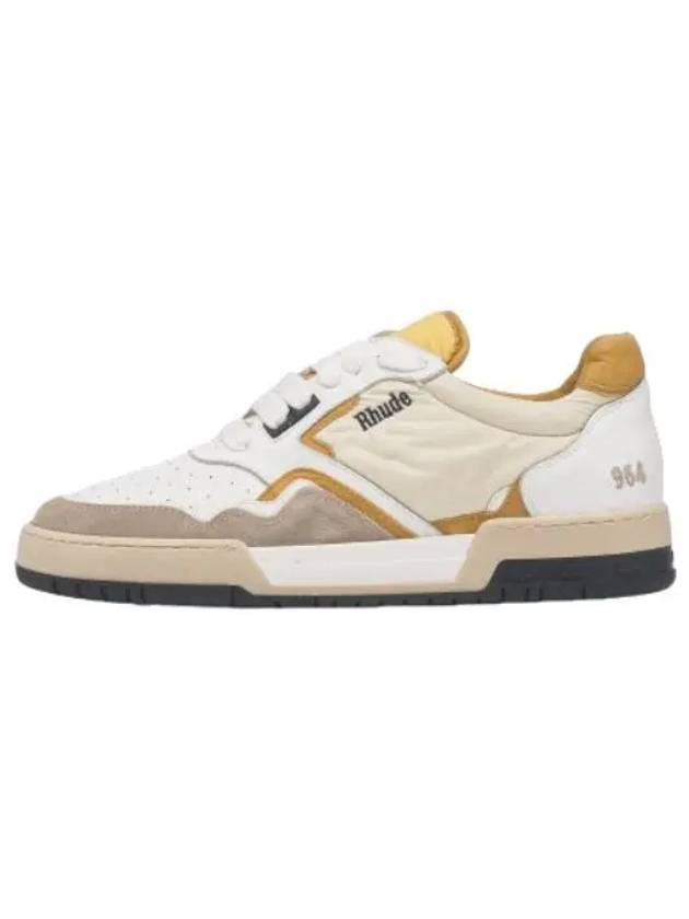 Racing Sneakers White Mustard Beige - RHUDE - BALAAN 1