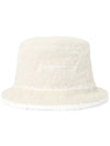 Le Bob Neve Fluffy Bucket Hat Off-White - JACQUEMUS - BALAAN 3