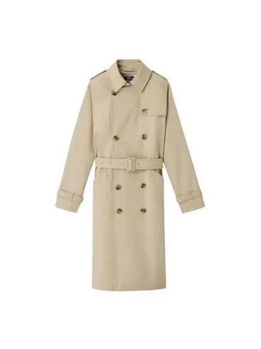 APC Women s Greta Classic Belt Trench Coat Beige Navy COZBA F01150 - A.P.C. - BALAAN 1