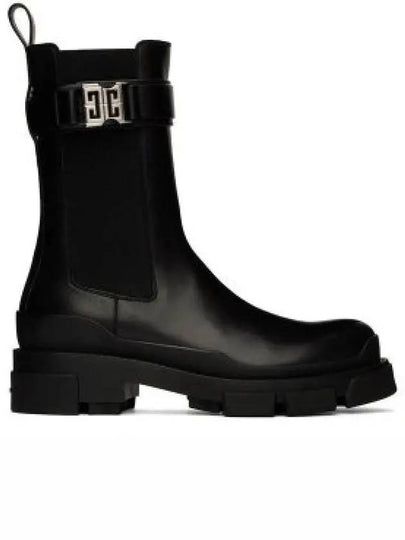 4G Buckle Leather Chelsea Boots Black - GIVENCHY - BALAAN 2