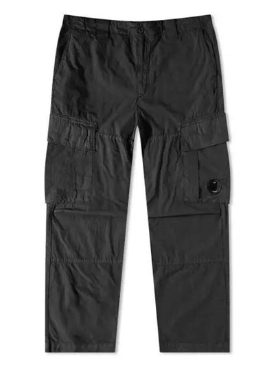 Micro Reps Loose Cargo Straight Pants Black - CP COMPANY - BALAAN 2