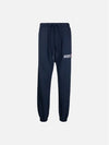 Men's Iconic Logo Cotton Jogger Track Pants Blue - AUTRY - BALAAN 2