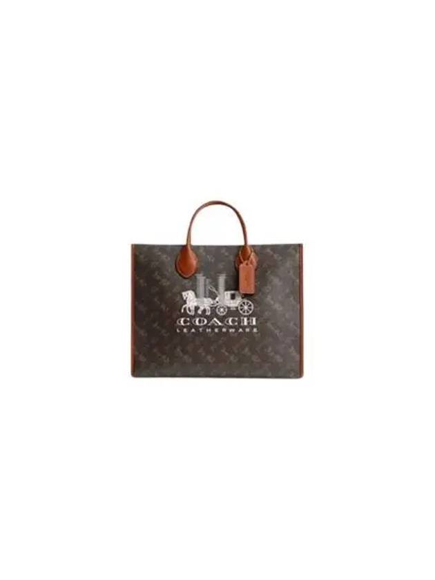 Ace 35 Horse And Carriage Tote Bag Brown - COACH - BALAAN 2