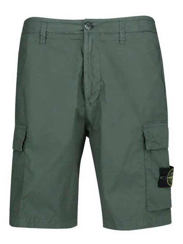 Light Stretch Cotton Bermuda Shorts Dark Green - STONE ISLAND - BALAAN 2