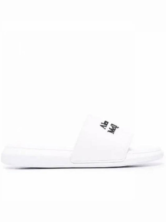 Logo Pool Slippers White - ALEXANDER MCQUEEN - BALAAN 2