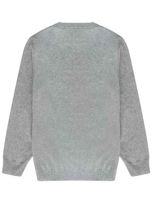 round neck knit top gray - BRUNELLO CUCINELLI - BALAAN.