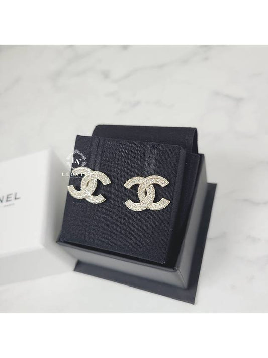 Metal Earrings Diamantes & Gold Crystal - CHANEL - BALAAN 2