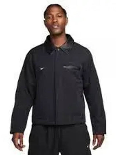 Woven Basketball Zip Up Jacket Black - NIKE - BALAAN 2