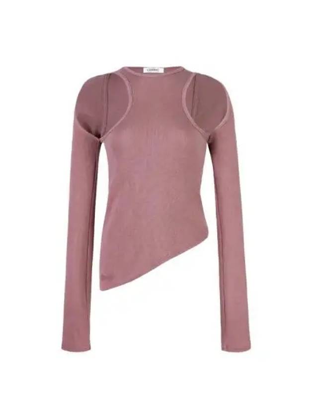 cut out unbalanced top pink - CERRIC - BALAAN 1