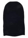 Logo Patch Wool Balaclava Black - STONE ISLAND - BALAAN 3