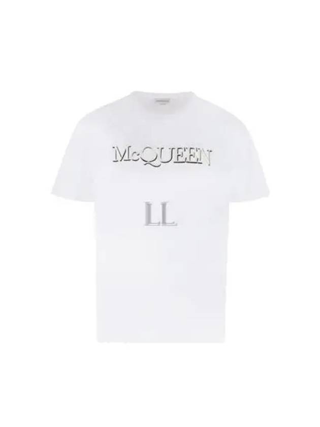 Girocolo Logo Short Sleeve T-Shirt White - ALEXANDER MCQUEEN - BALAAN 2