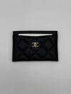 Classic gold card wallet caviar black AP0213 - CHANEL - BALAAN 5