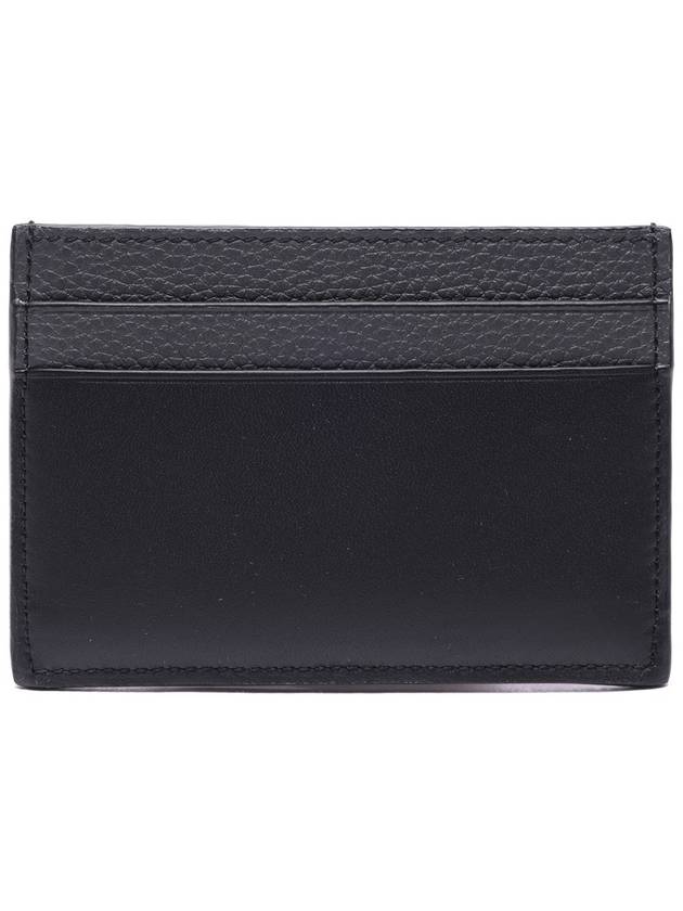 Signature Plain Calfskin Card Wallet Anthracite Black - LOEWE - BALAAN 5