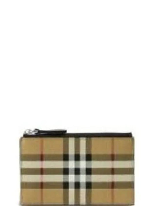 Vintage Check Leather Wallet - BURBERRY - BALAAN 2