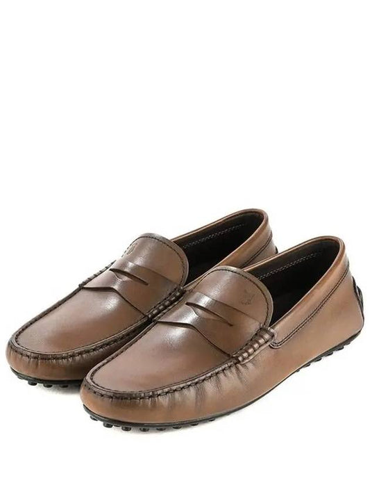 Men's City Gomino Driving Shoes Brown - TOD'S - BALAAN 2