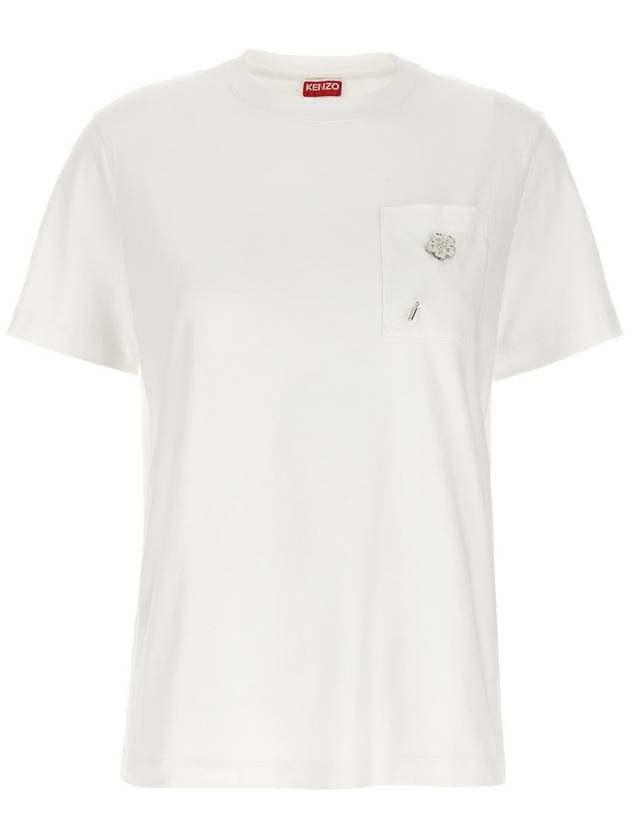 Kenzo Logo Pin T-Shirt - KENZO - BALAAN 1