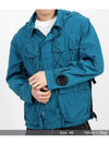 Chrome-R Goggle Utility Hooded Jacket Blue - CP COMPANY - BALAAN 12