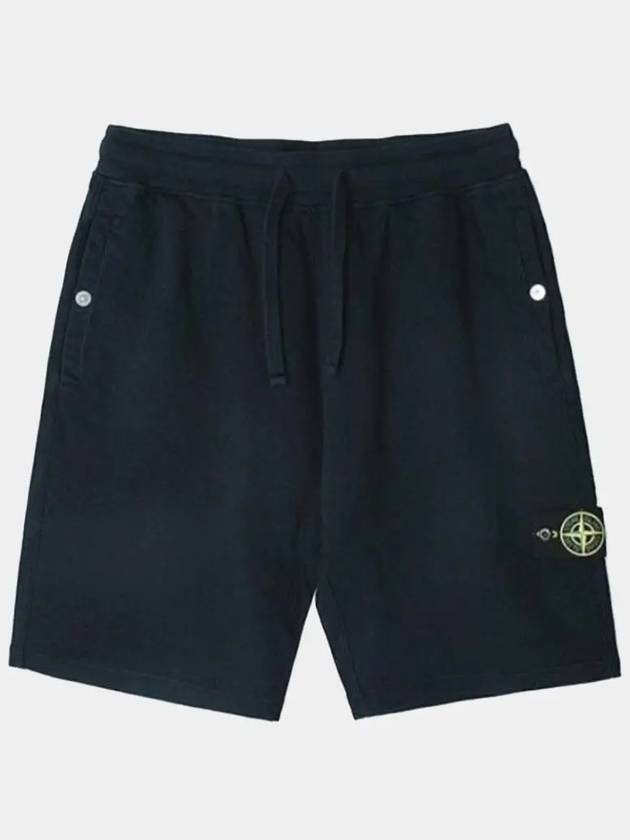 Wappen Patch Old Regular Fit Shorts Black - STONE ISLAND - BALAAN 2