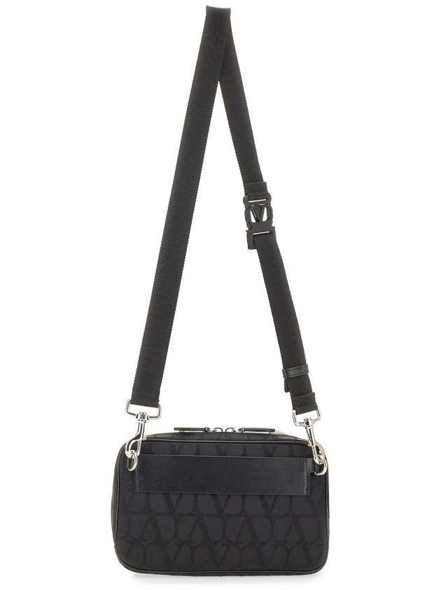 Toile Iconographe Cross Bag Black - VALENTINO - BALAAN 3