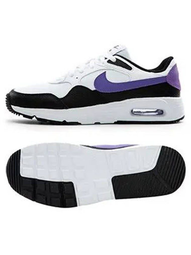 Air Max SC Low Top Sneakers White Purple - NIKE - BALAAN 1