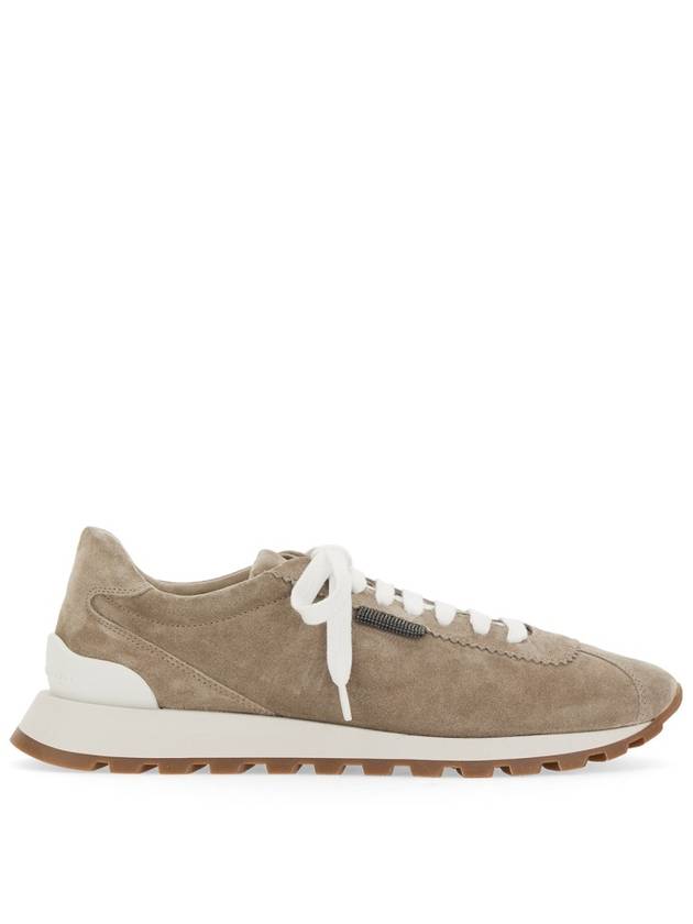 suede low top sneakers brown - BRUNELLO CUCINELLI - BALAAN 3