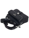 Re-Nylon Saffiano Leather Shoulder Bag Black - PRADA - BALAAN 4