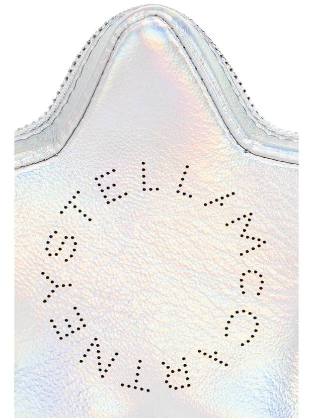 Stella McCartney Vegan Leather Pouch, Women's, Silver - STELLA MCCARTNEY - BALAAN 5