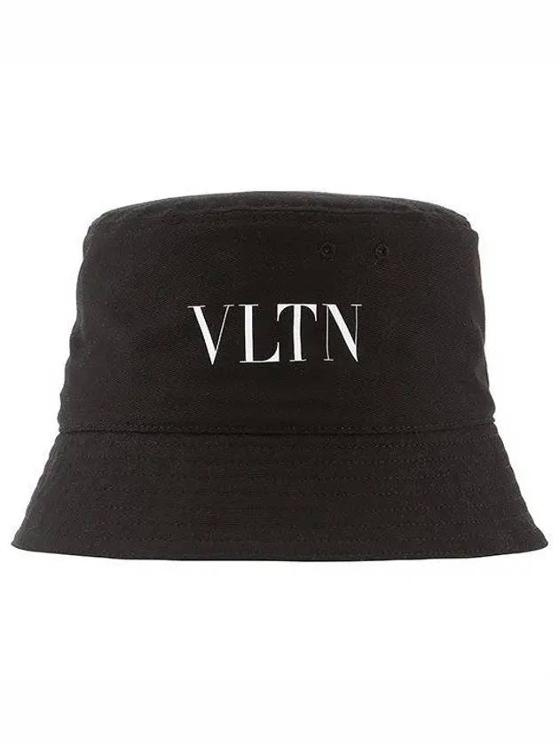 VLTN Print Bucket Hat Black - VALENTINO - BALAAN 2